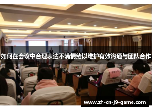 如何在会议中合理表达不满情绪以维护有效沟通与团队合作